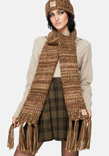 Daphne Frog Patch Cable Scarf