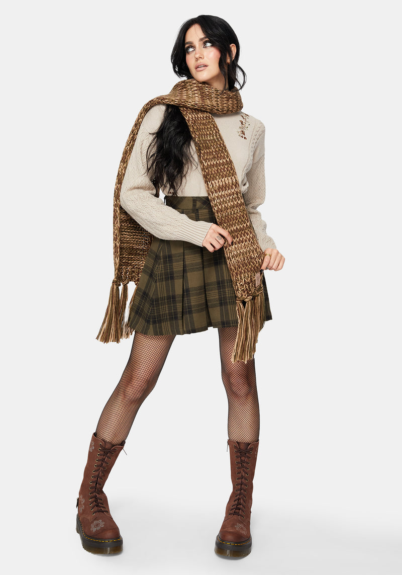 Daphne Frog Patch Cable Scarf