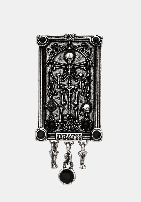 Death Tarot Card Brooch