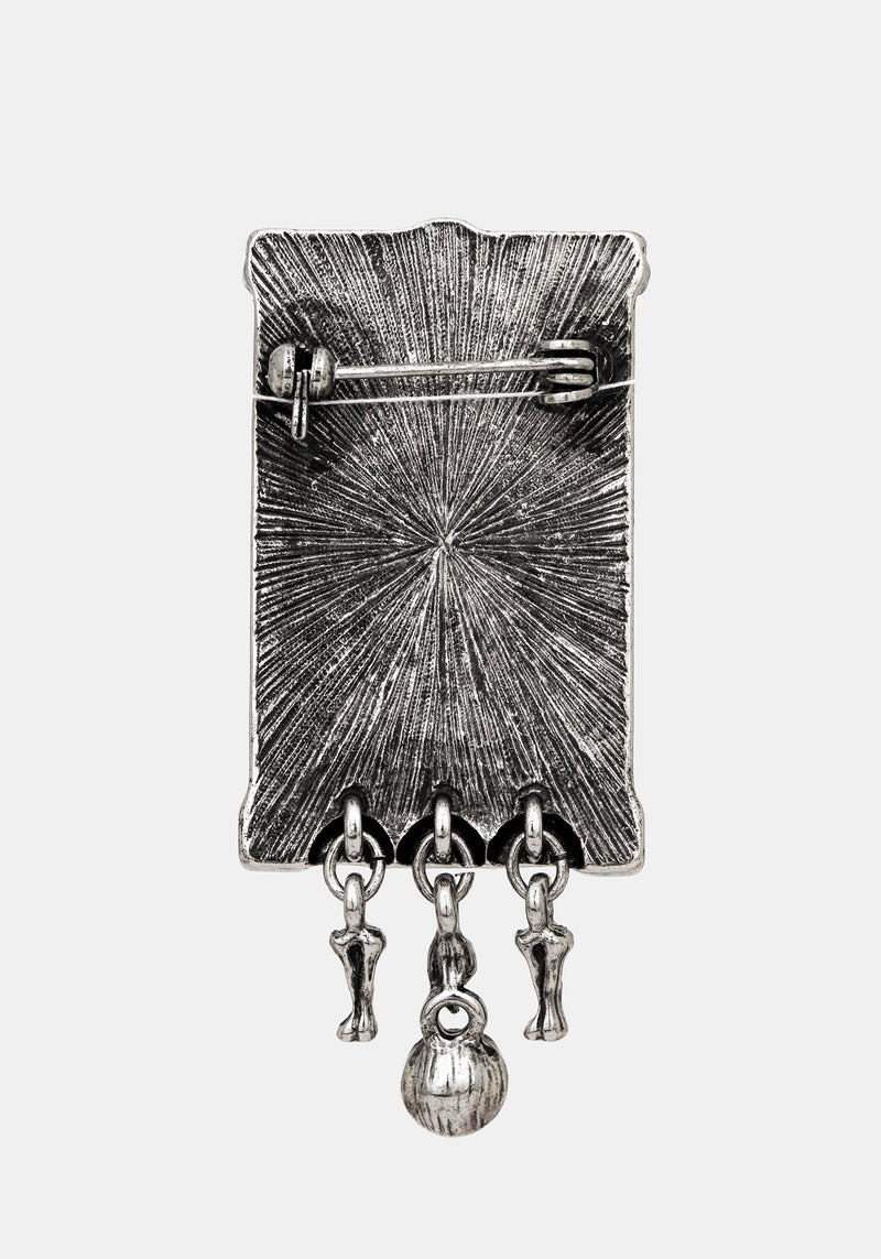 Death Tarot Card Brooch