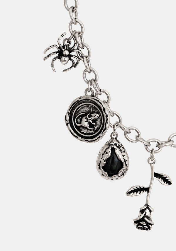 Draven Rat & Spider Bag Chain