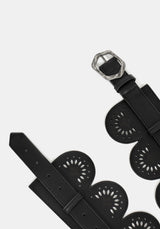 Atha Witches Knot Scallop Cut Out Waist Belt