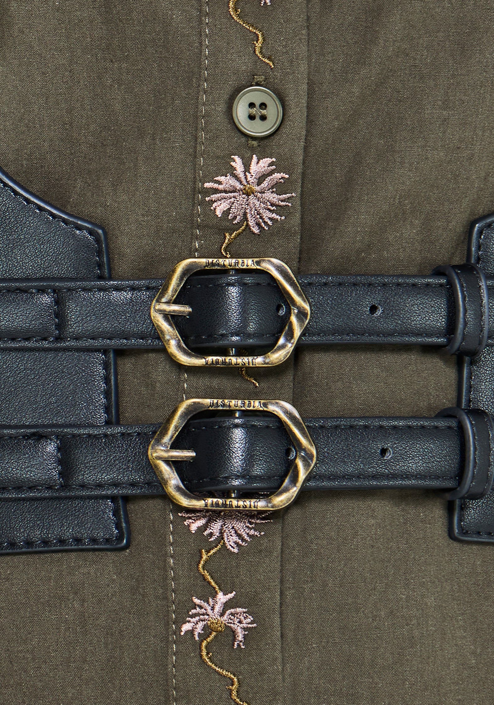 Cybele Embroidered Tie Front Harness