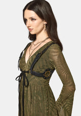Malvina Eyelet Detail Tie Front Harness