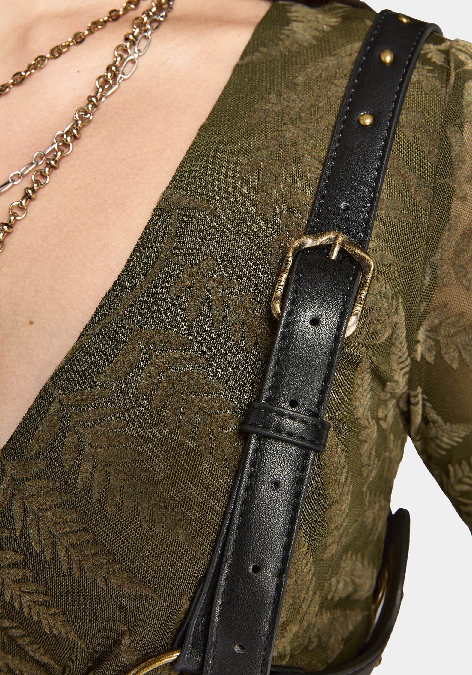 Malvina Eyelet Detail Tie Front Harness