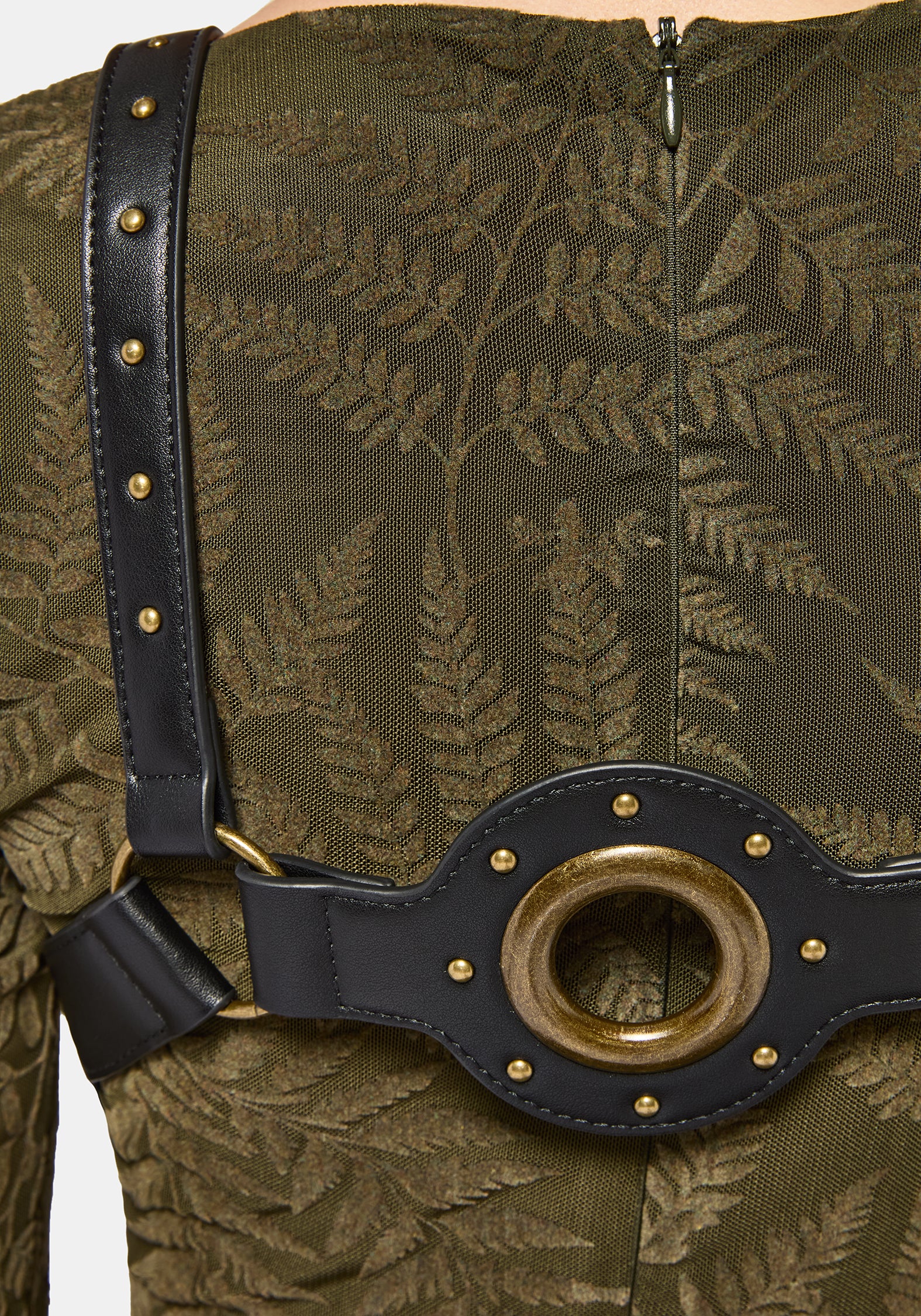 Malvina Eyelet Detail Tie Front Harness