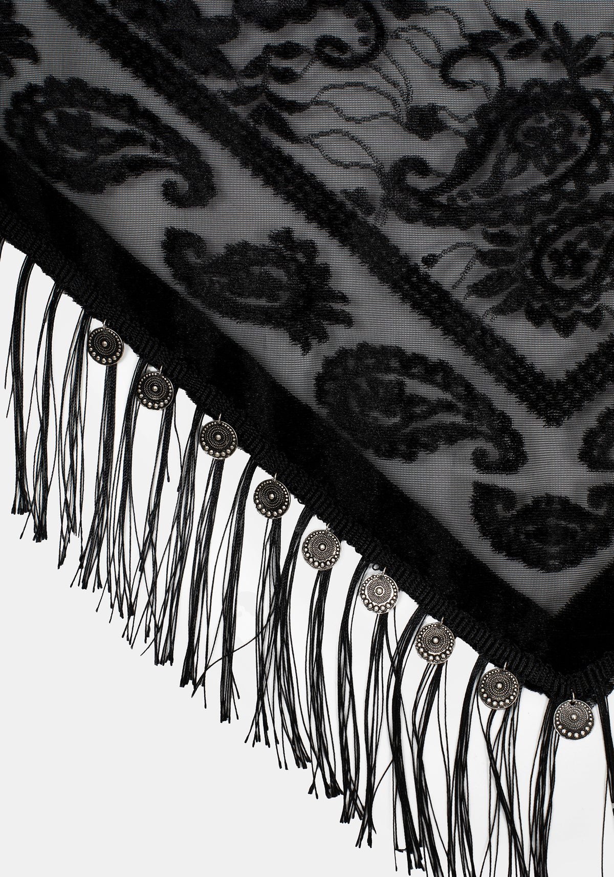 Opulent Coin Devore Scarf