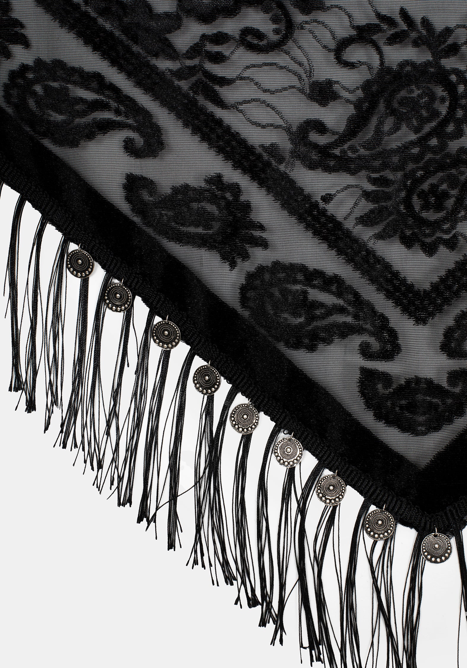 Opulent Coin Devore Scarf