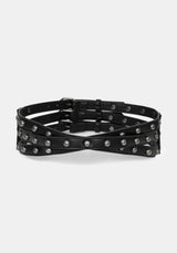 Stredden Triple Back Buckle Rivet Belt