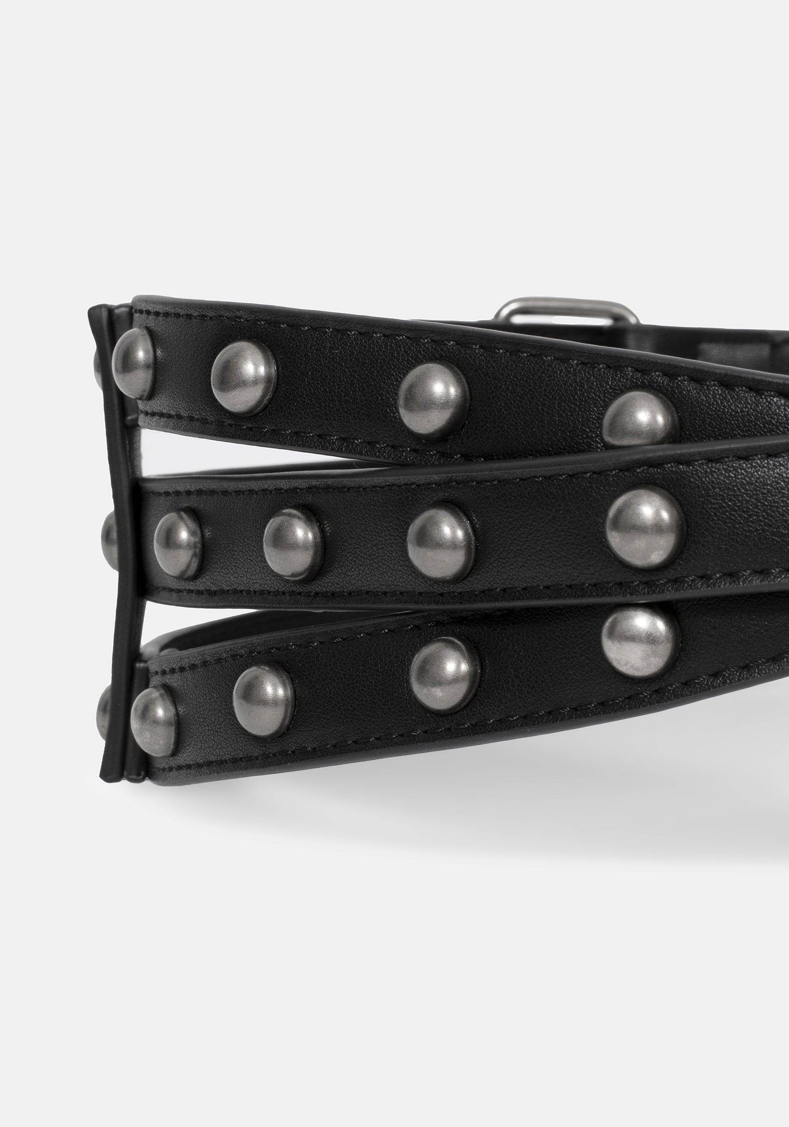 Stredden Triple Back Buckle Rivet Belt
