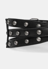 Stredden Triple Back Buckle Rivet Belt