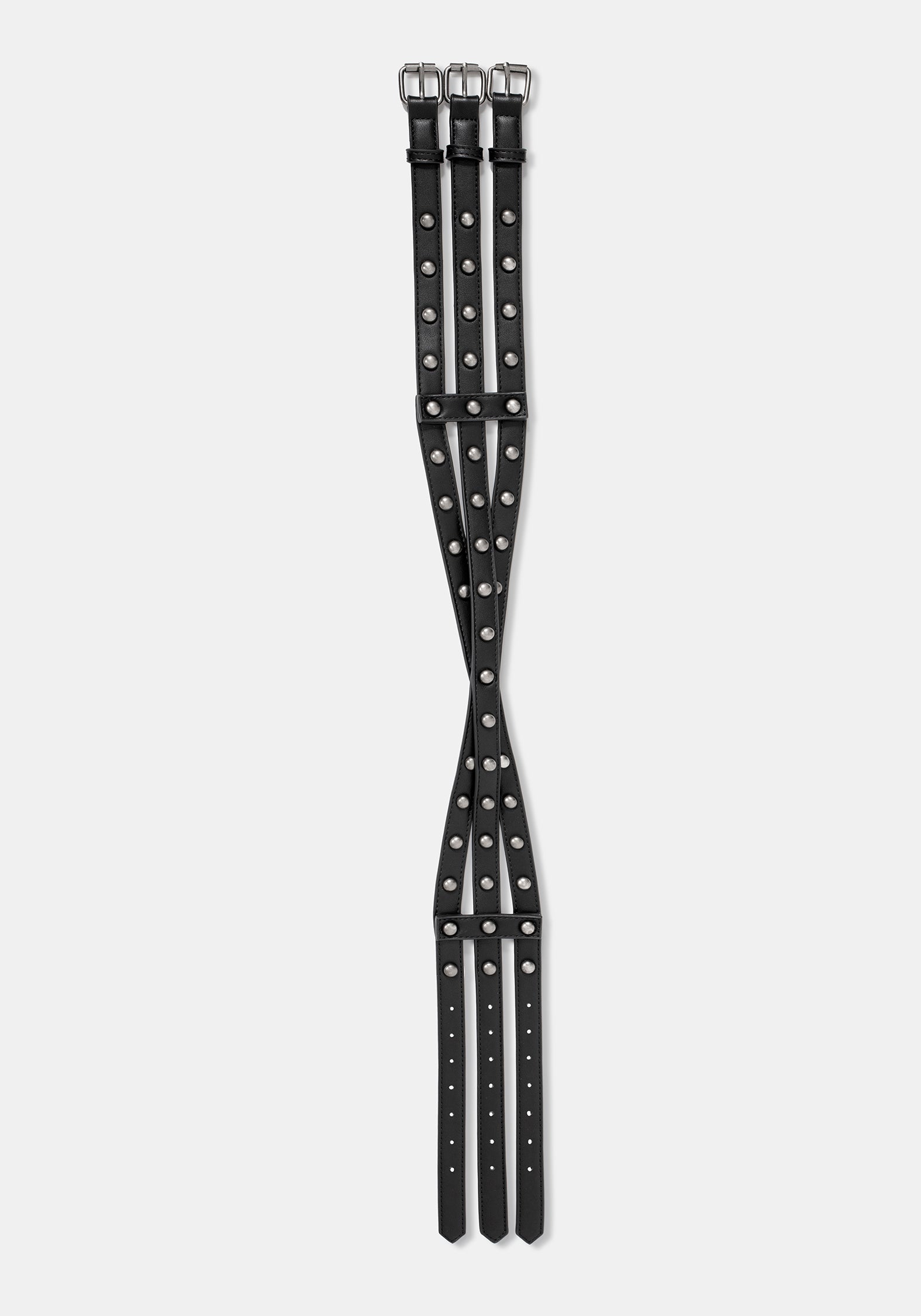Stredden Triple Back Buckle Rivet Belt