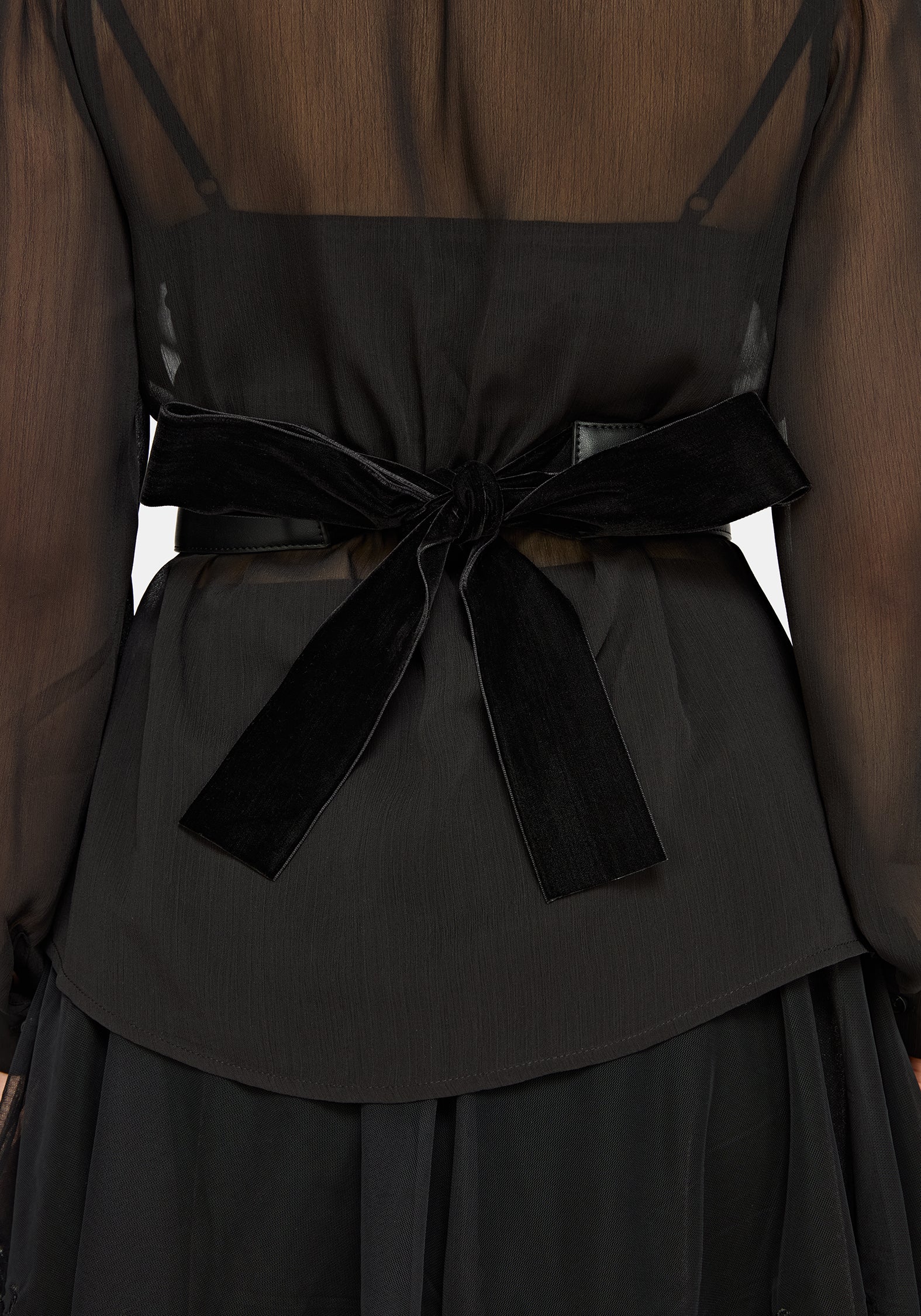 Lilane Cross Over Bow Back Waist Belt
