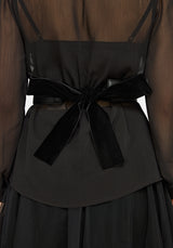 Lilane Cross Over Bow Back Waist Belt