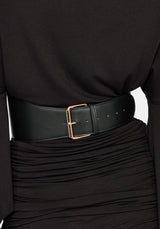 Chasm Oval Detail Waist Belt - Gold
