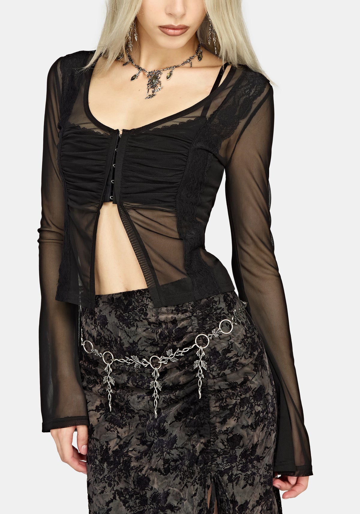 Nightbird Fern Twist Chain Belt