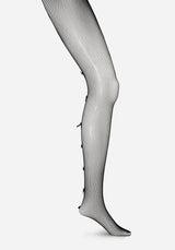 Doliyi Bow Back Seamed Fishnet Tights