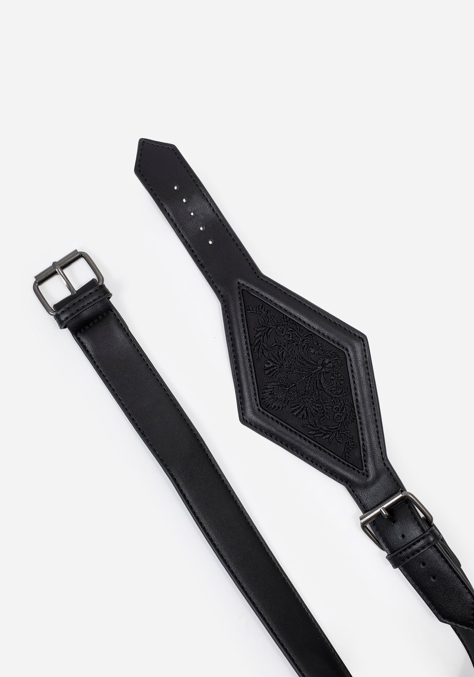 Antihero Embroidered Diamond Centre Waist Belt