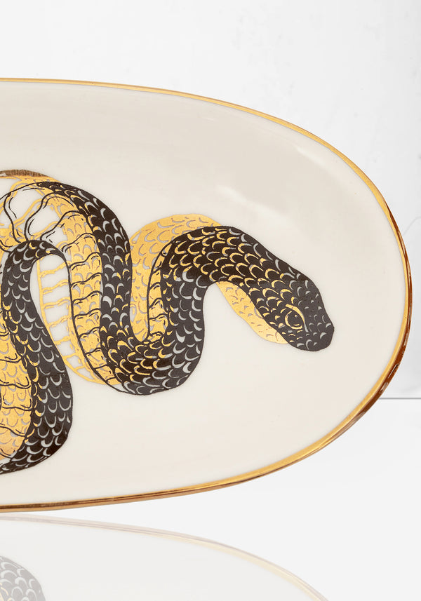 Saraph Snakes Oval Snake Trinket Dish