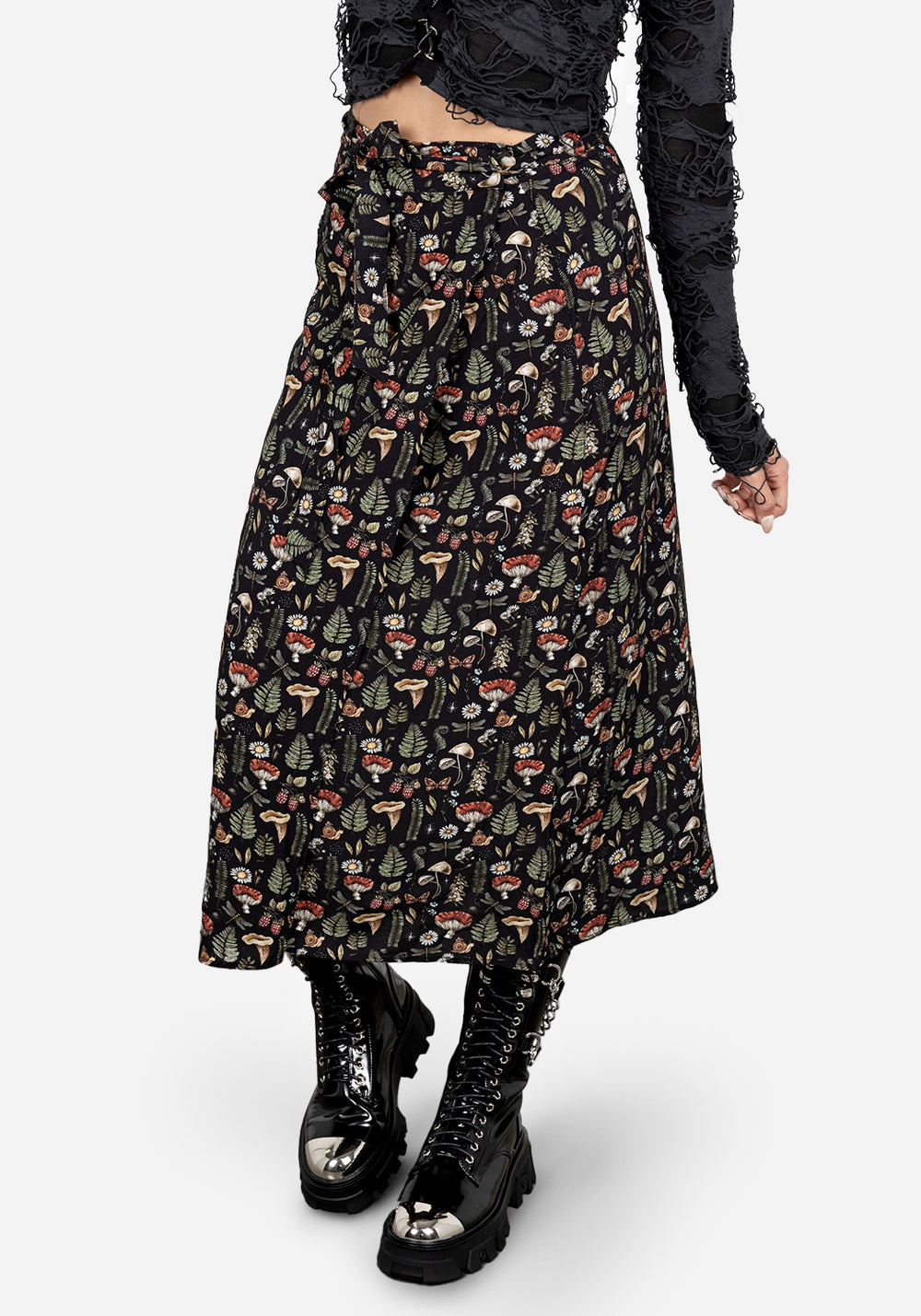 Midi Skirt Pattern Summer Wrap Skirts Uk Disturbia Luthien Wrap