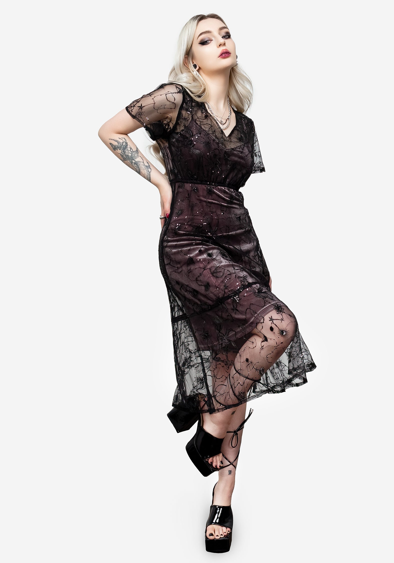 Jupe Velours Noir Bandolino Taille M - Style Gypsy à Volants