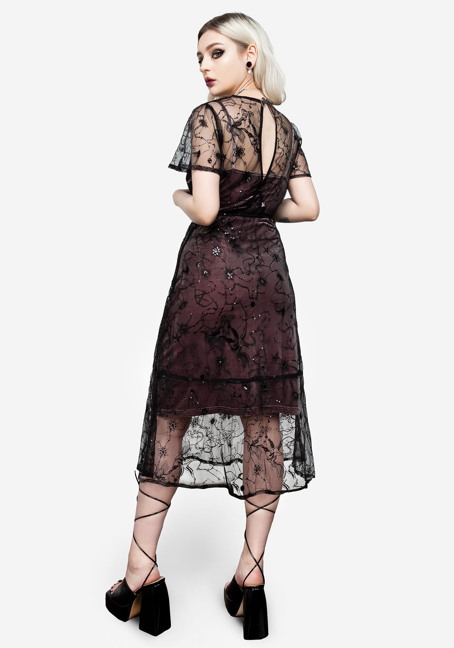 Jupe Bandolino Noire à Volants (tiered) En Velours - Taille M (8 US) - Occasion En Excellent état