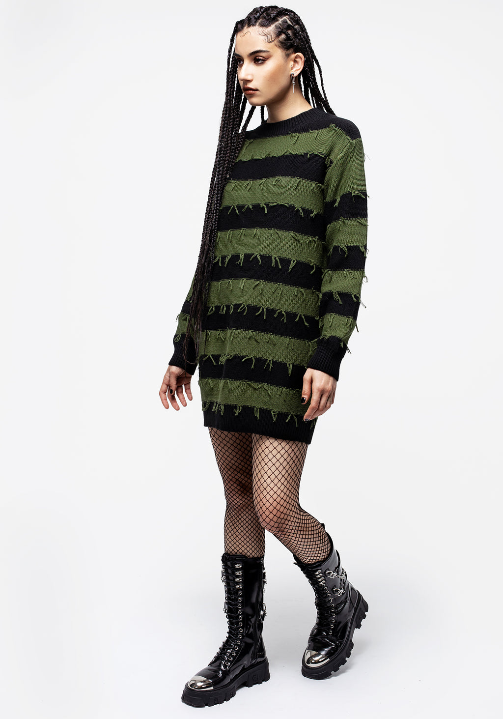 ORIANA JUMPER - BLACK/GREEN