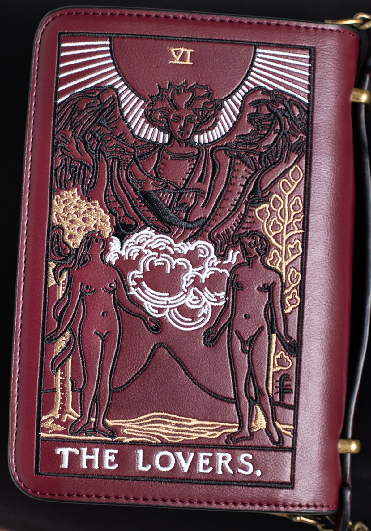 Lovers Embroidered Crossbody Clutch Bag