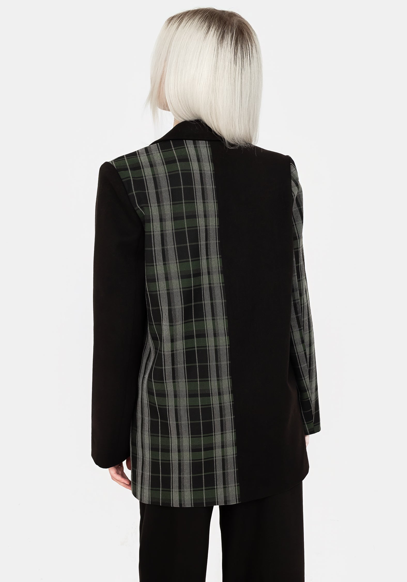 Disturbia | Checkmate Spliced Oversized Blazer | Jackets