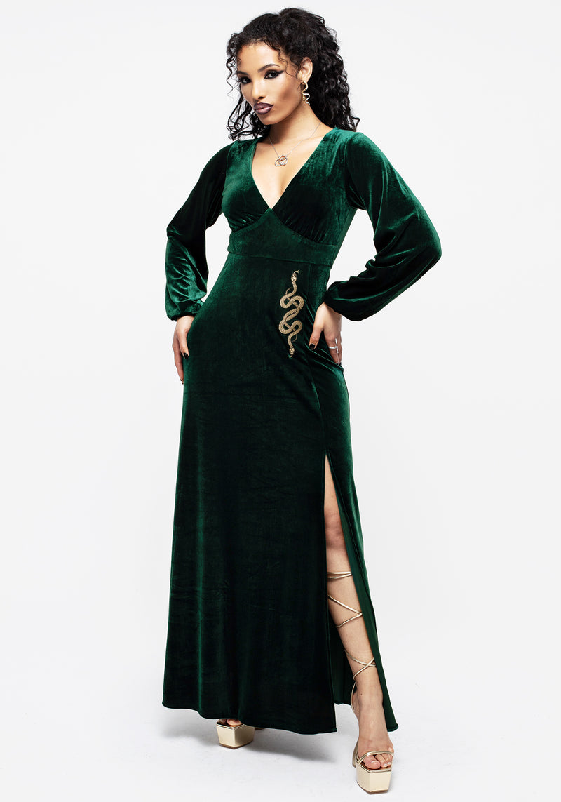 Disturbia | Zarina Long Sleeve Velour Maxi Dress | Dresses Disturbia | Zarina Long Sleeve Velour Maxi Dress | Dresses
