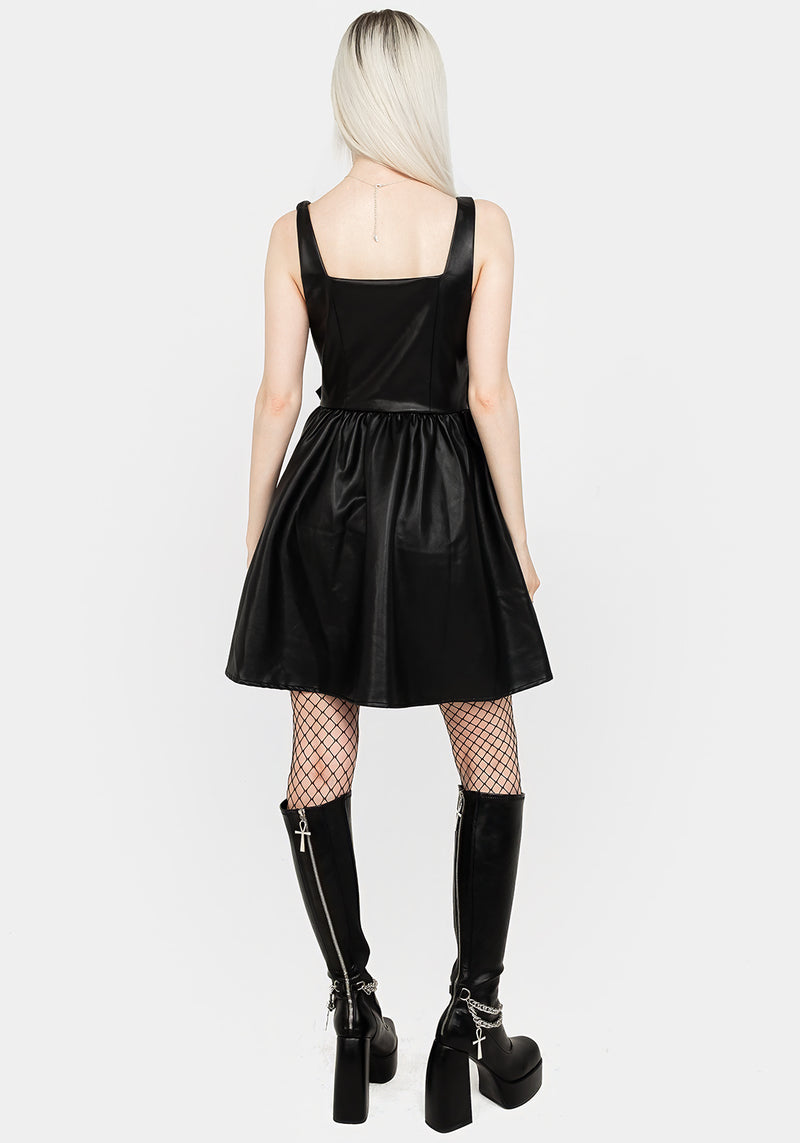 Belladonna-Faux-Leather-Mini-Dress – Disturbia