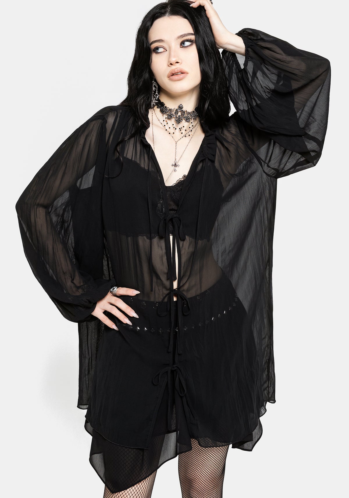 Villain Textured Blouse UK 6