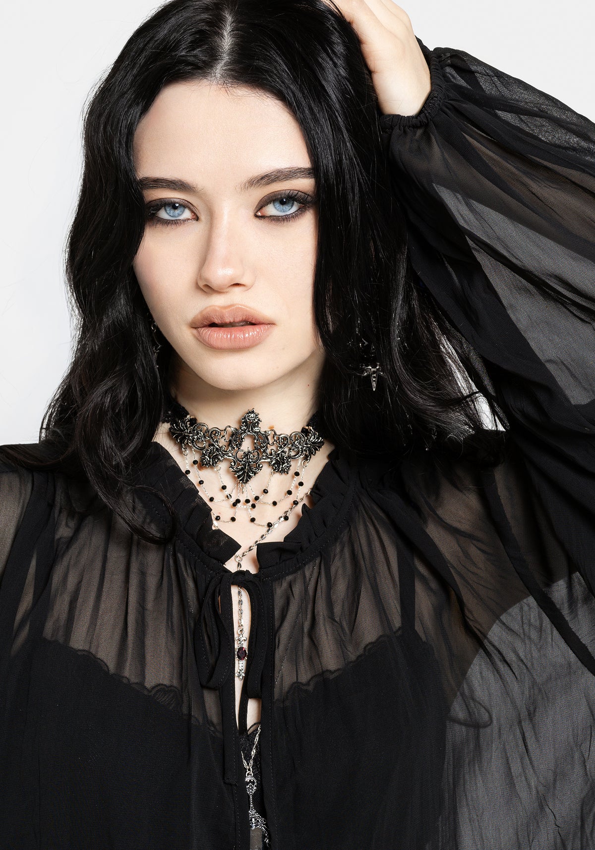Villain Textured Blouse UK 6