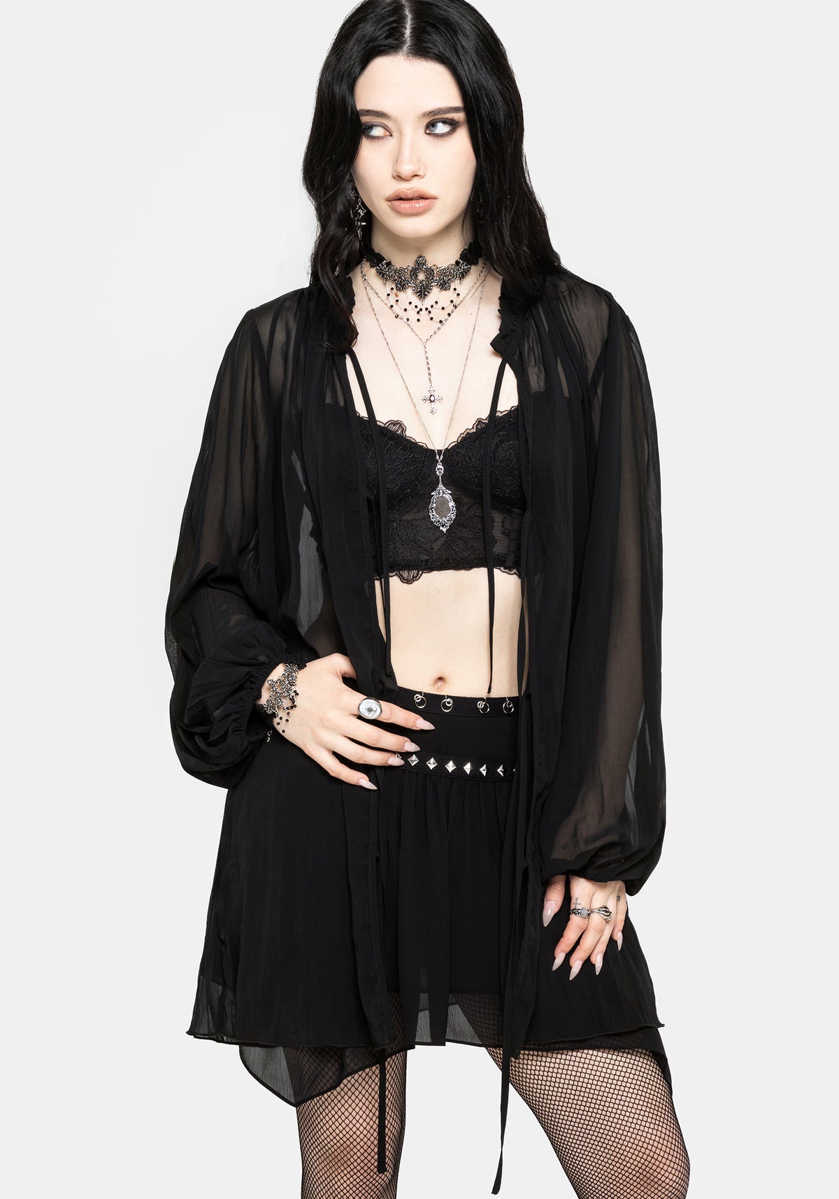 Villain Textured Blouse UK 6