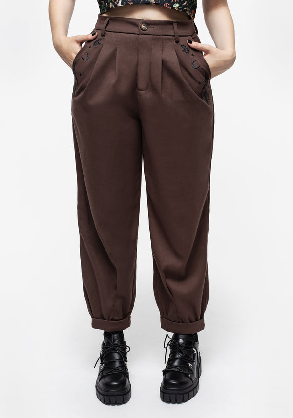 Dianne Embroidered Balloon Trousers