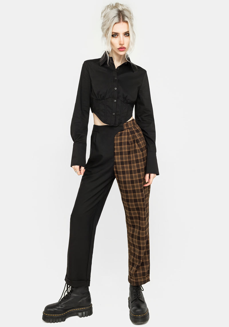 Hickory Check Tailored Trousers