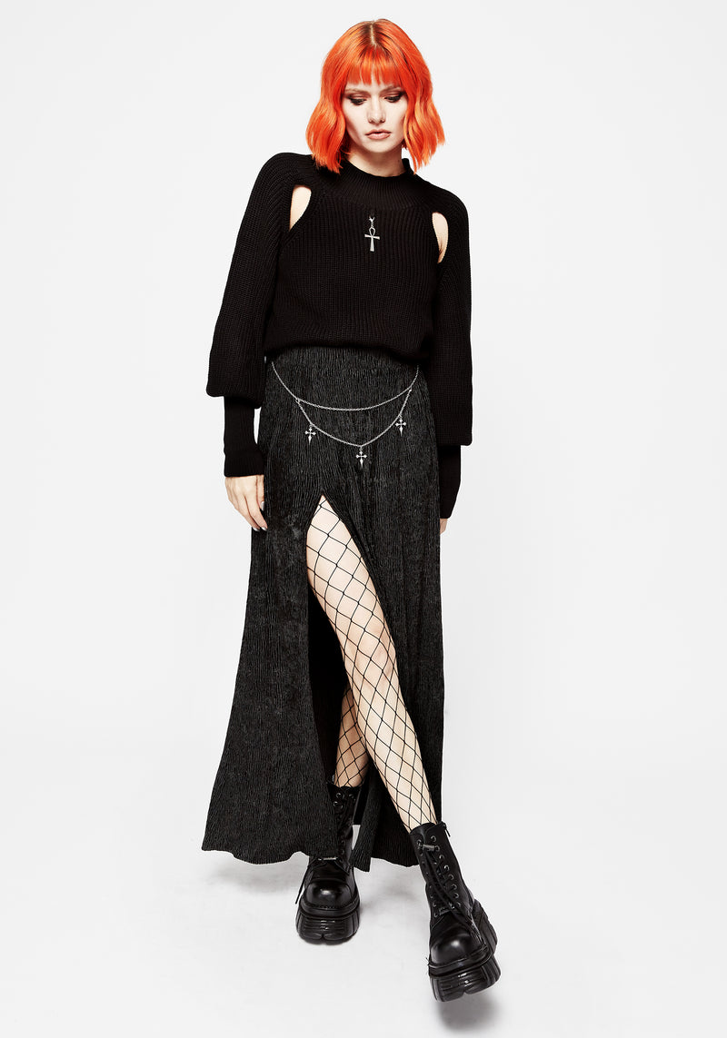 Thekla Co-Ord Split Maxi Skirt With Charm Belt