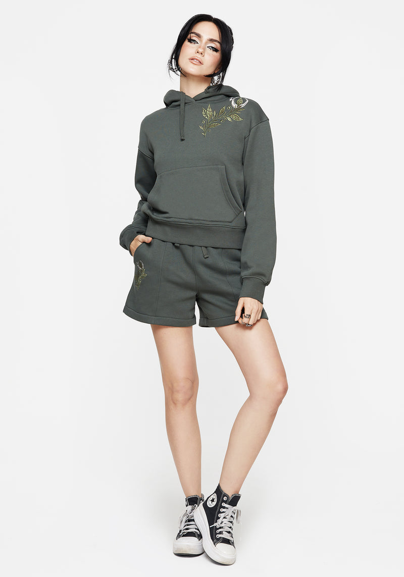 Nirah Cotton Embroidered Shorts