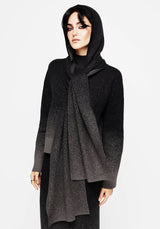 Nightjar Ombre Knit Hooded Scarf