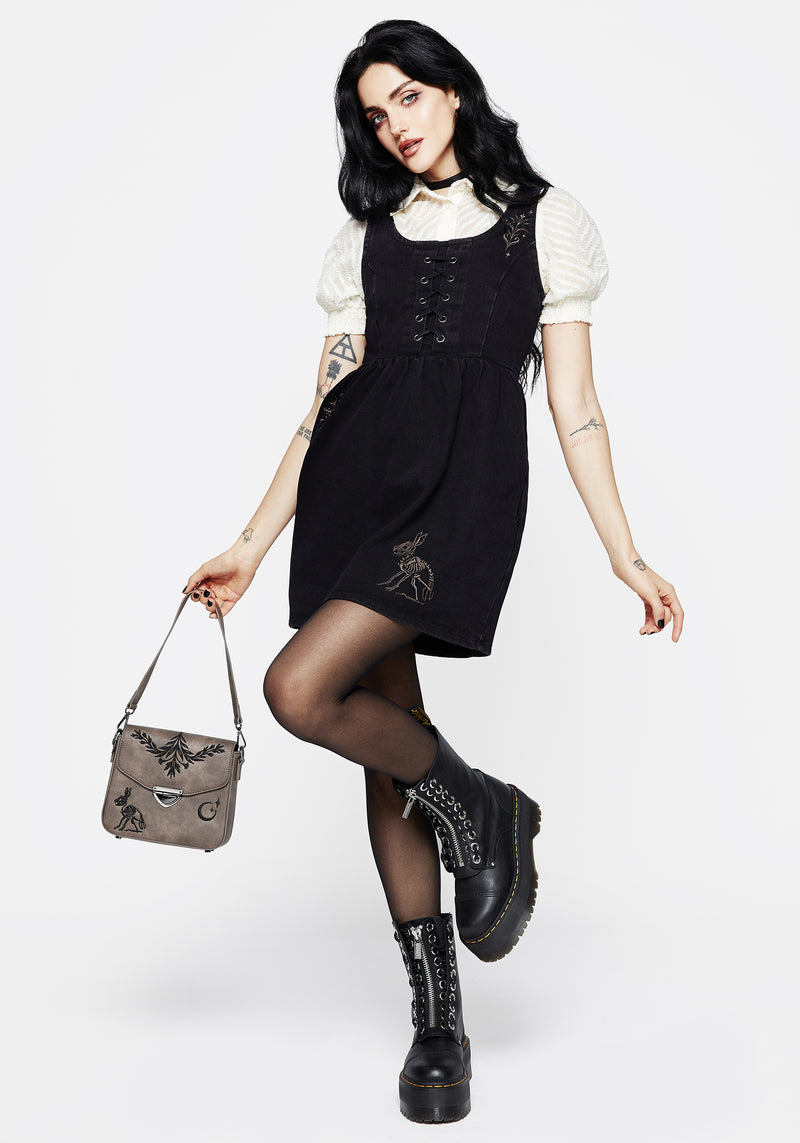 Disturbia | Hester Embroidered Lace Up Corset Mini Dress | Dresses Disturbia | Hester Embroidered Lace Up Corset Mini Dress | Dresses
