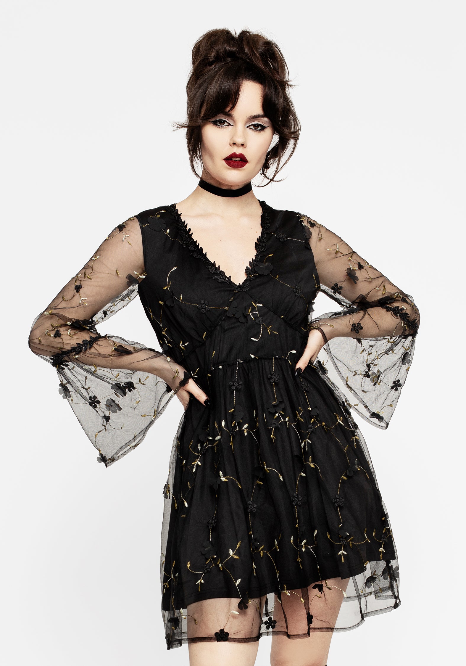Disturbia | Chrysanthi Applique Mini Dress | Dresses