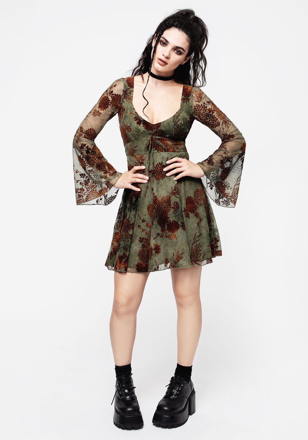 green dress dolls kill Magic Moves Corset Dress main image 0