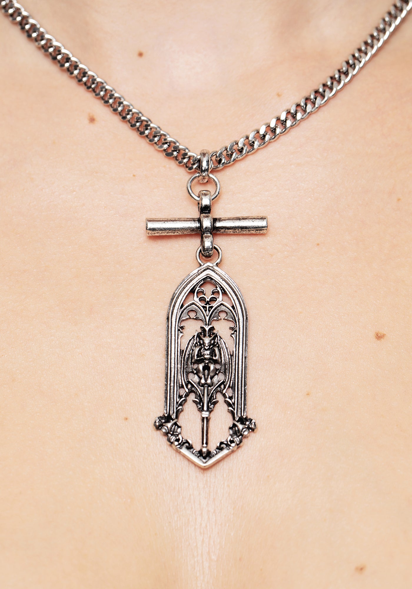 Disturbia Gargoyle Gothic Pendant Necklace Necklaces