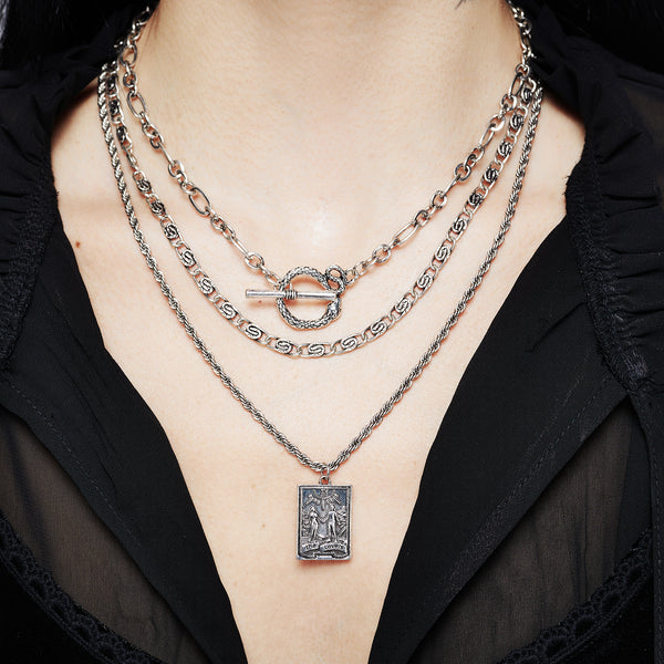 Disturbia | Lovers Tarot Layered Multichain Necklace | Necklaces