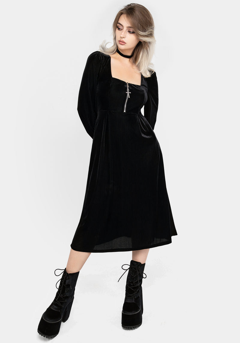 Disturbia | Legacy Zip Front Midi Dress | Dresses
