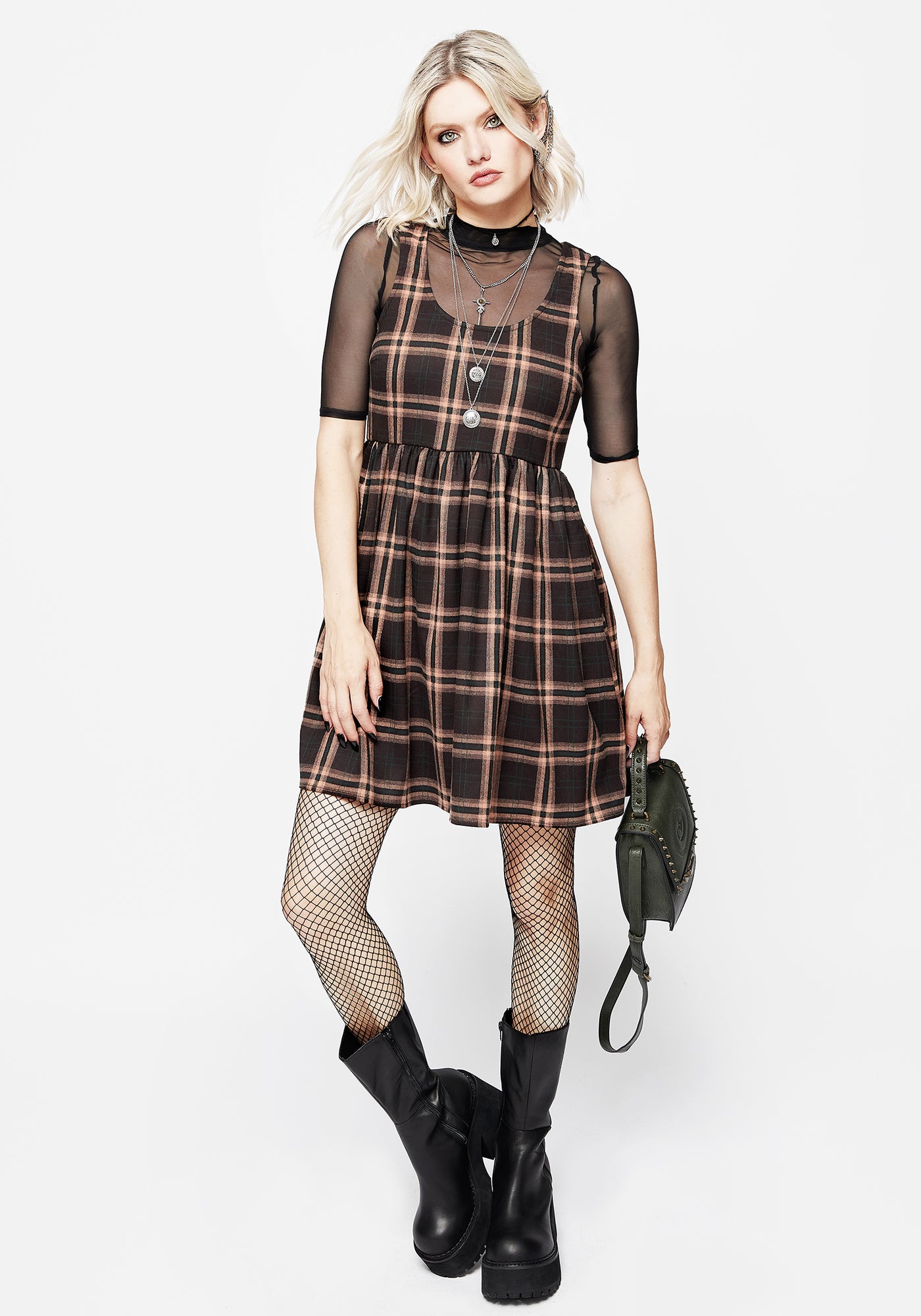 Disturbia | Ambrose Check Mini Dress | Dresses