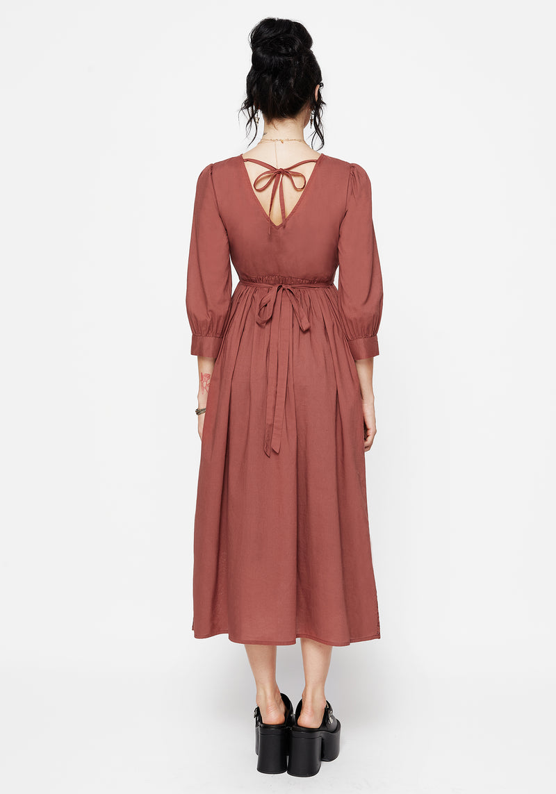 Cavern Cotton Broderie Button Up Midaxi Dress
