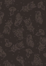 Hexborn Baba Yaga Printed Spliced Denim Jacket