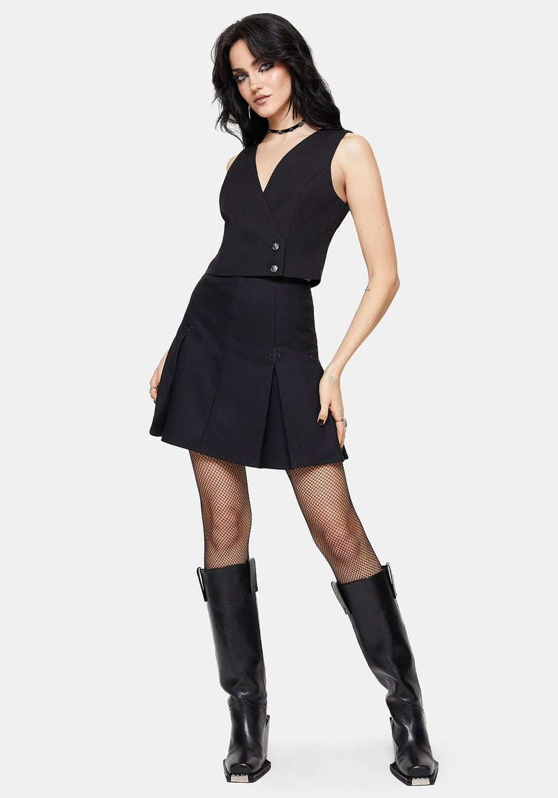 Iris Celestial Tailored Wrap Over Button Waistcoat