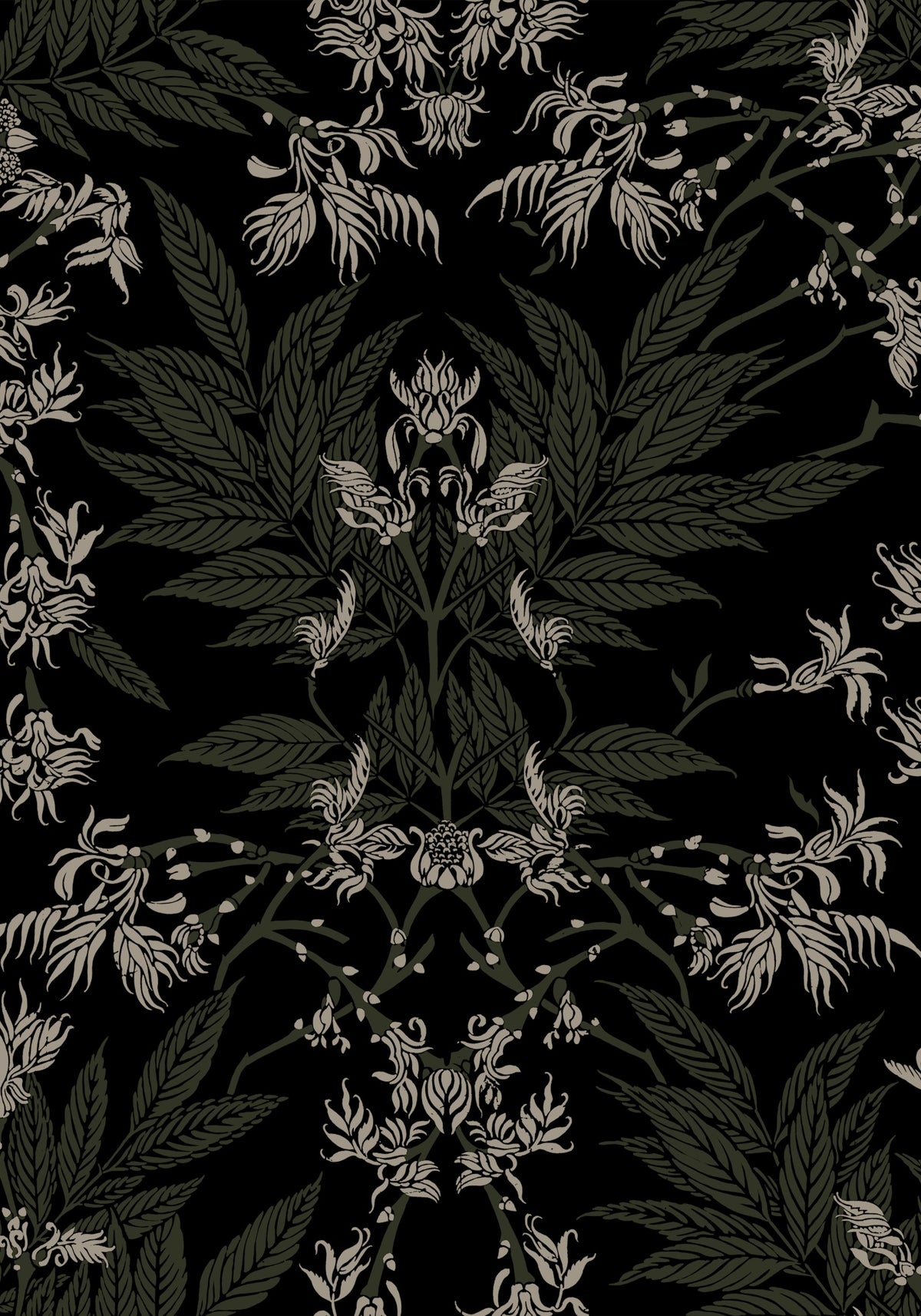 Azolla Fern Crinkle Print Mini Dress